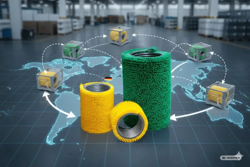 Brush delivery worldwide (AI-modified)