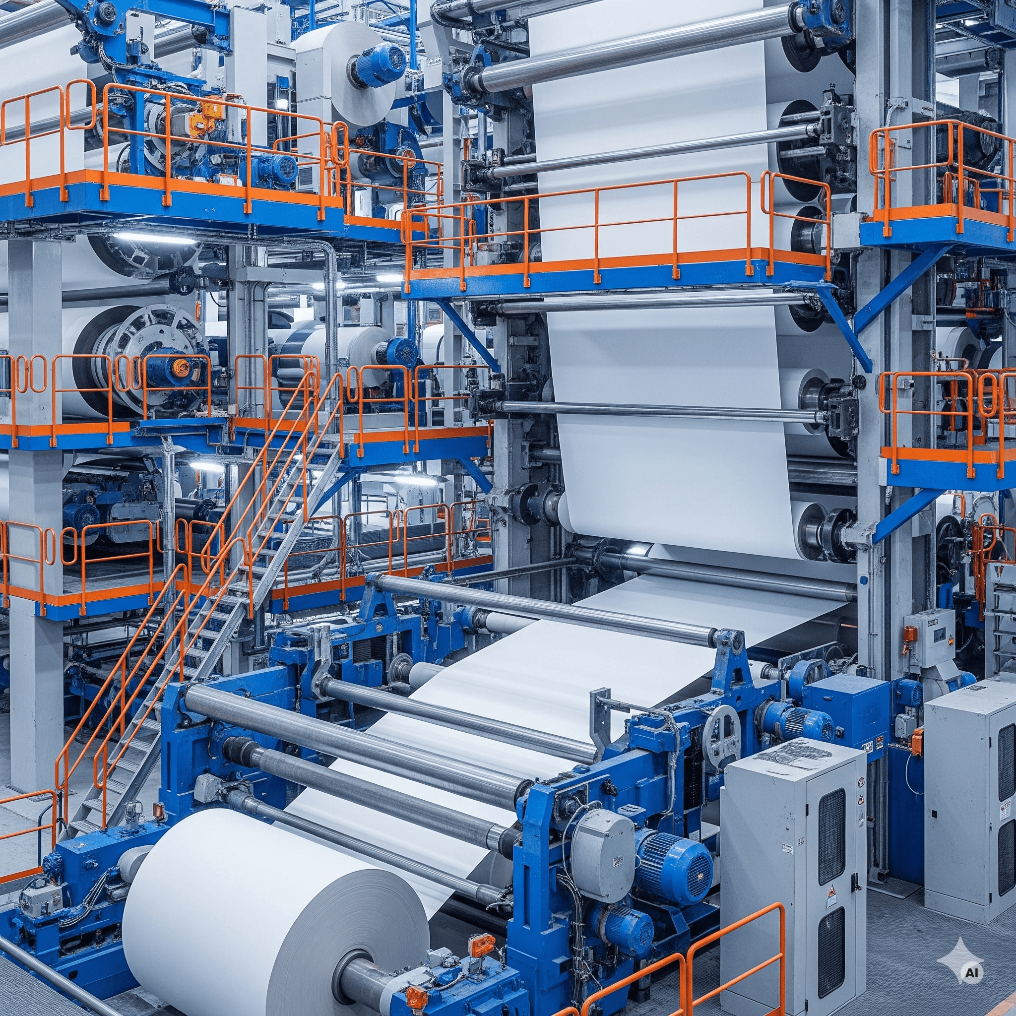  Paper production machine (KI-generiert)